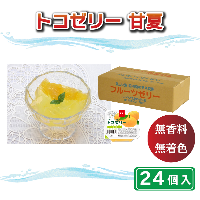 トコゼリー甘夏　２４個入り マルヤス食品