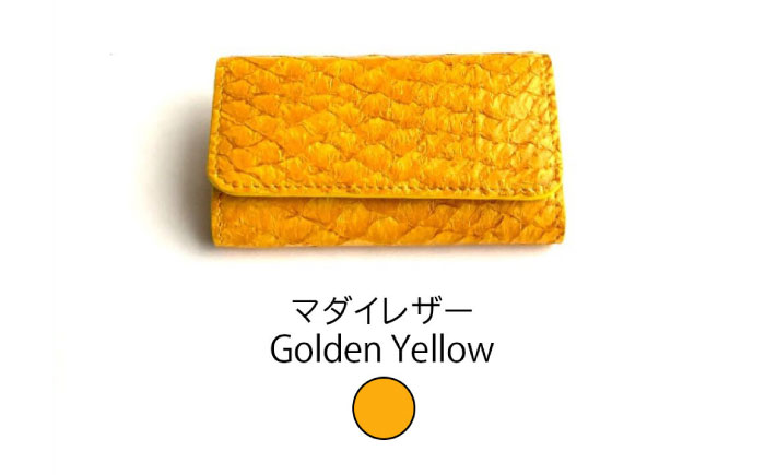 【Golden Yellow】Ocean Leather キーケース【マダイ】【興洋フリーズ株式会社】 [ATBX076-02]