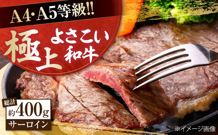 高知県産 よさこい和牛 サーロインステーキ用 約200g×2枚 牛肉 国産 サーロイン ステーキ 焼肉 【(有)山重食肉】 [ATAP012]