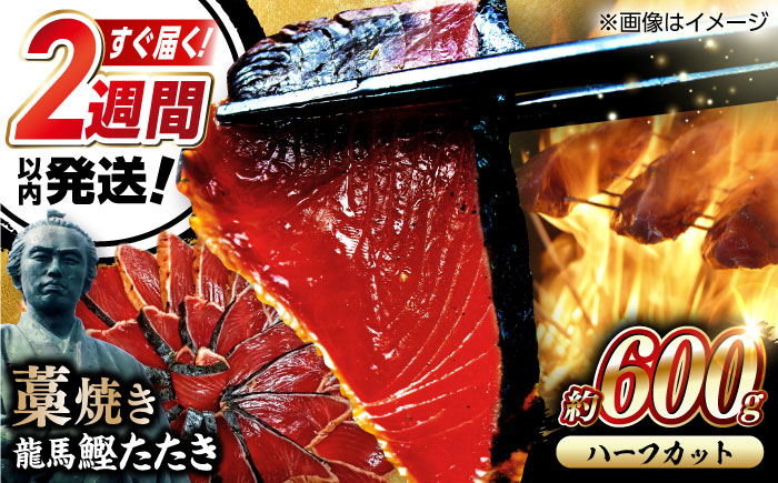 一本釣り龍馬鰹たたき　約600g ポン酢付き /簡易包装 高知 本格 藁焼き カツオ 鰹 かつおたたき 瞬間冷凍 厳選 【株式会社　七和】 [ATAX041]