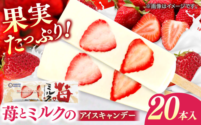 苺とミルクのアイスキャンデー 20本入 / 久保田食品 アイス  アイスクリーム  菓子 【グレイジア株式会社】 [ATAC213]