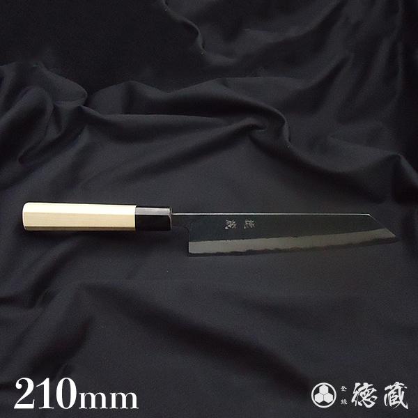 土佐黒打ち刃物 切付包丁 210mm | 両刃 青紙2号 水牛朴八角 徳蔵オリジナル【37006】 【グレイジア株式会社】 [ATAC108]