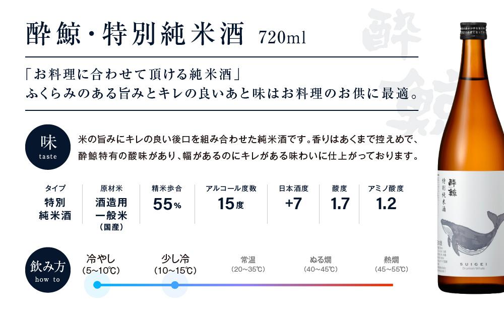 酔鯨・純米吟醸 高育54号 720mL ＆ 酔鯨・特別純米酒 720mL