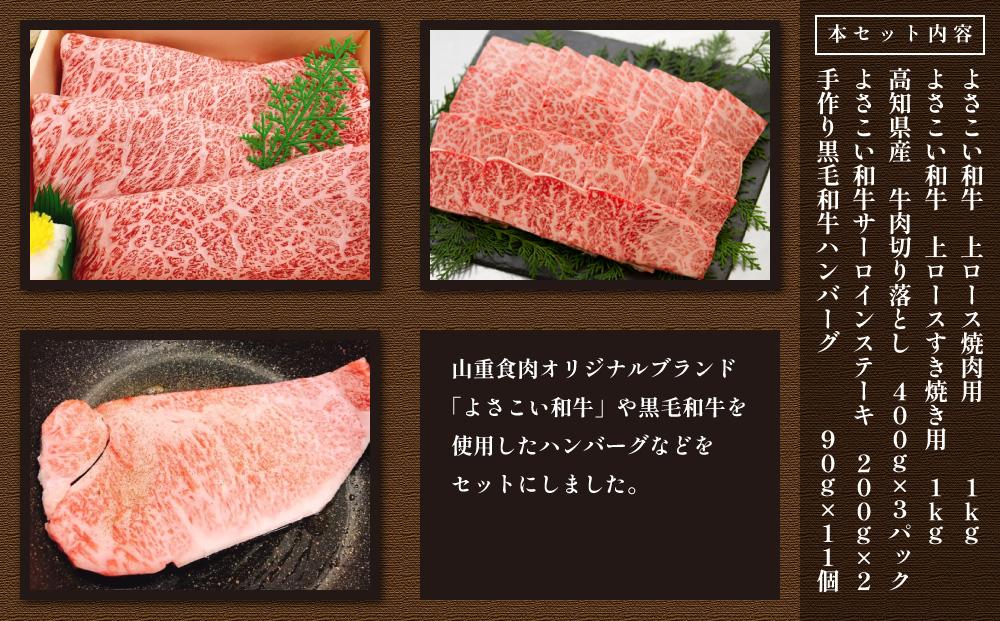 上ランク　牛肉詰め合わせセット(計　約4.5kg)｜山重食肉