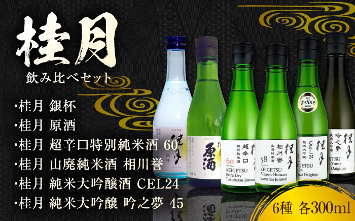 土佐の地酒 桂月飲み比べ300mlセット 日本酒 地酒 【近藤酒店】 [ATAB100]