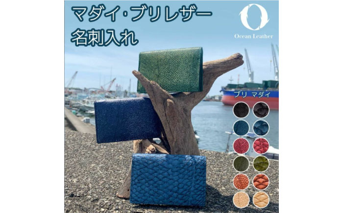 【Ocean Blue】Ocean Leather 名刺入れ【マダイ】M【興洋フリーズ株式会社】 [ATBX083-02]