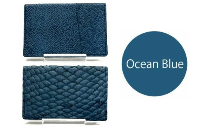 【Ocean Blue】Ocean Leather 名刺入れ【ブリ】L【興洋フリーズ株式会社】 [ATBX067-03]