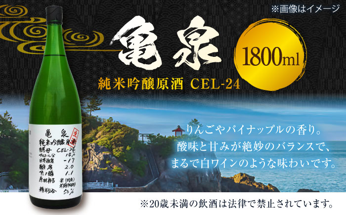 亀泉 純米吟醸原酒CEL-24 1800ml 1本 日本酒 地酒 【近藤酒店】 [ATAB151]