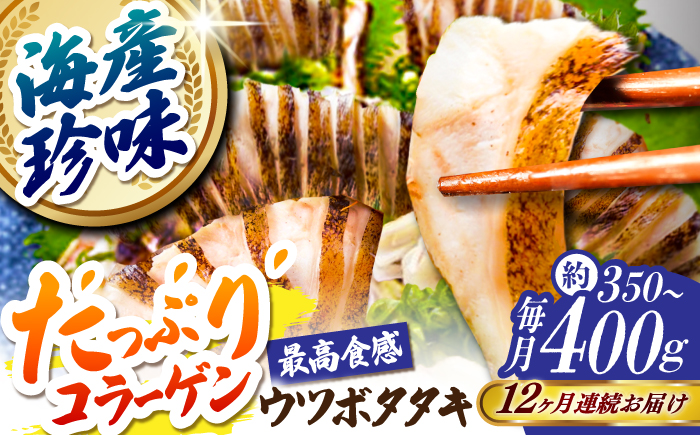 【12回定期便】高知県産 ウツボのタタキ 約350g~400g 総計約4.2kg〜4.8kg 【株式会社 四国健商】 [ATAF142]