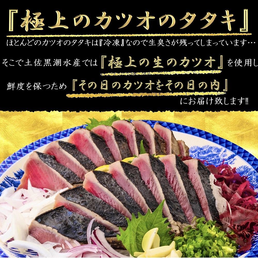 藁焼き　生カツオたたきハーフセット（冷蔵) 約450g以上 3～4人前