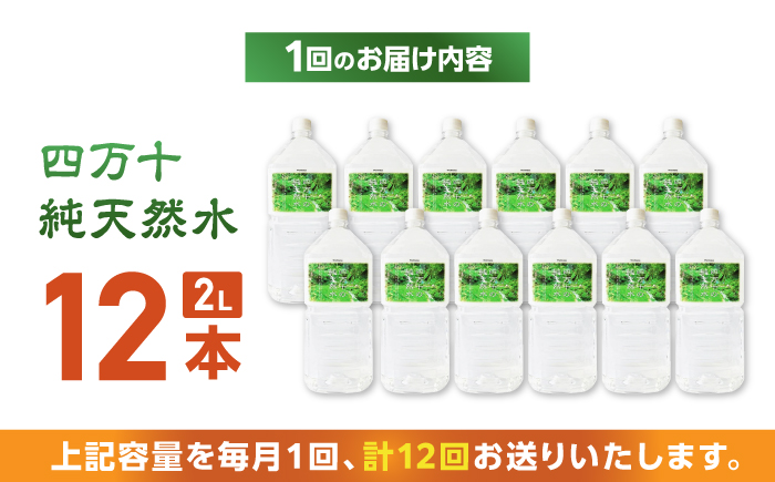 【12回定期便】四万十川源流域より採水された 四万十純天然水 【株式会社 四国健商】 [ATAF106]