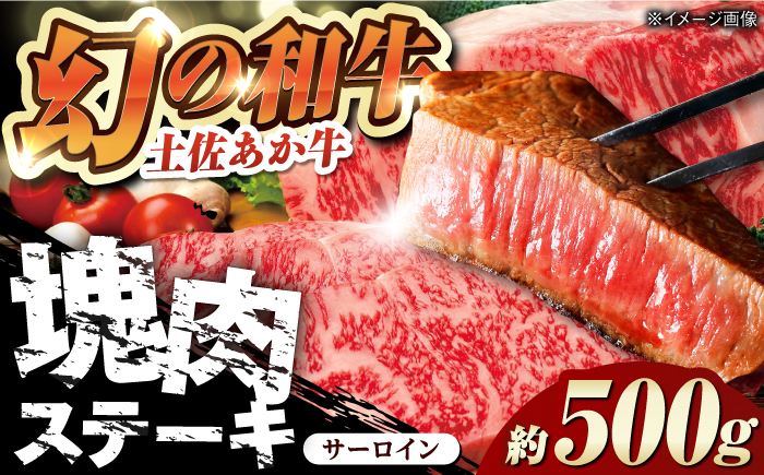 土佐あかうし 塊肉ステーキ 約500g（サーロイン）【株式会社Dorago】 [ATAM045]