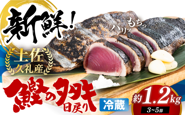 冷凍していない生鰹 高知県産 土佐久礼 藁焼き生鰹たたき 約1.2kg 魚介類 魚 お魚 刺身 初鰹 戻り鰹 【池澤鮮魚オンラインショップ】 [ATBE028]