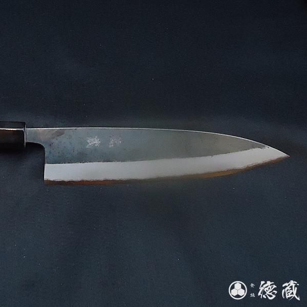 土佐黒打ち刃物 牛刀 210mm | 両刃 青紙2号 水牛朴八角 徳蔵オリジナル【37005】 【グレイジア株式会社】 [ATAC107]