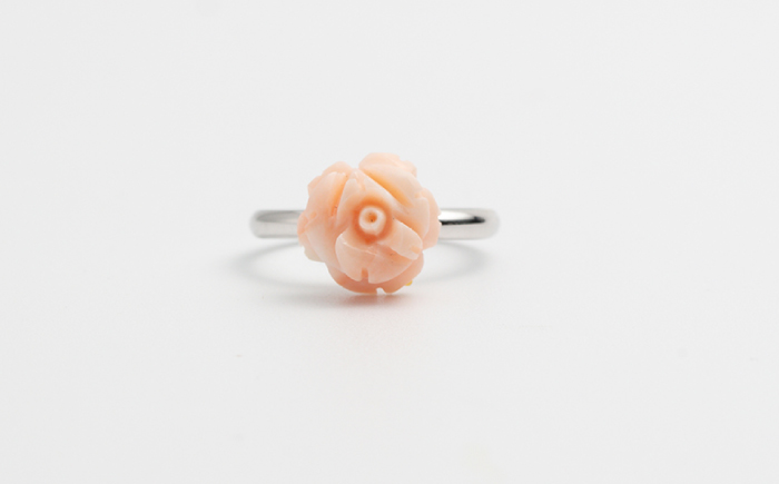 もっと気軽に珊瑚アクセサリーをリング 【有限会社米沢サンゴ店】 [ATCX032]