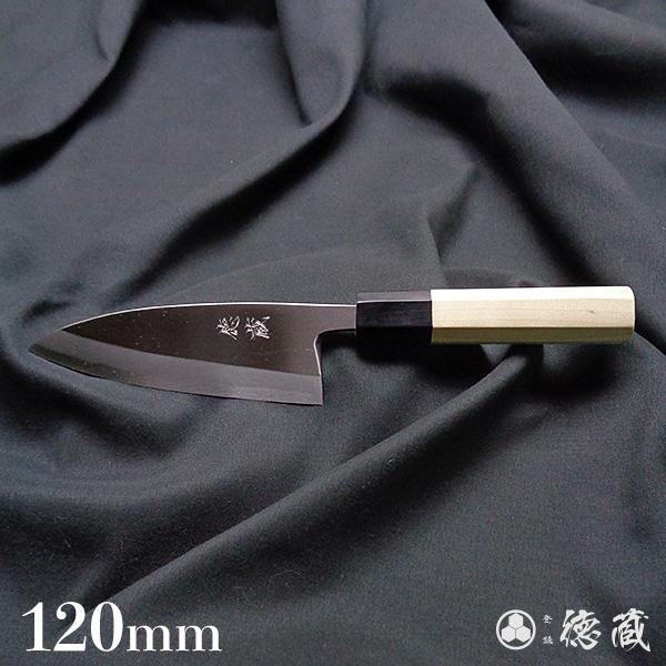 土佐打ち刃物 左片刃 出刃包丁 120mm 白紙2号 朴八角柄 徳蔵オリジナル 【グレイジア株式会社】 [ATAC130]