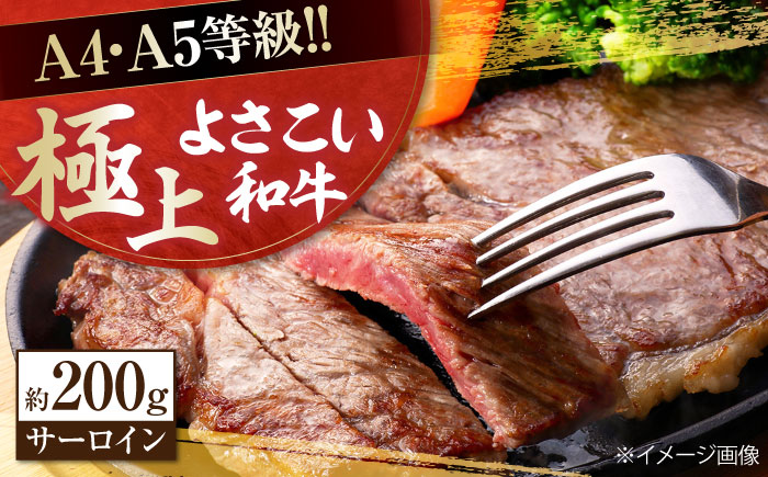 高知県産 よさこい和牛 サーロインステーキ用 約200g×1枚 牛肉 国産 サーロイン ステーキ 焼肉 【(有)山重食肉】 [ATAP011]