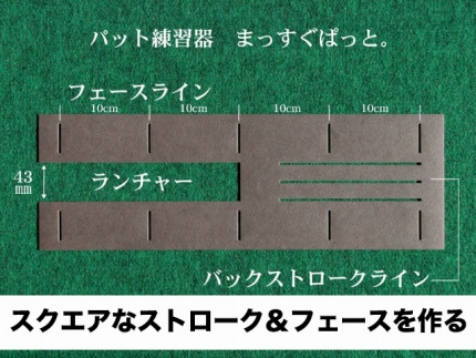 ゴルフ練習用 超高速パターマット 180cm×5mと練習用具 【パターマット工房PROゴルフショップ】 [ATAG024]