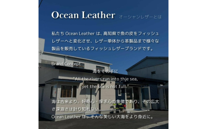 フィッシュレザーピアス【Ocean Blue】【興洋フリーズ株式会社】 [ATBX017]