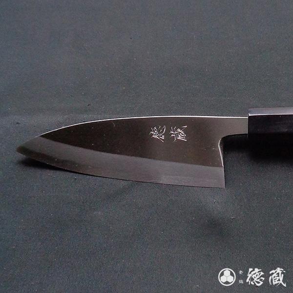 土佐打ち刃物 左片刃 出刃包丁 120mm 白紙2号 朴八角柄 徳蔵オリジナル 【グレイジア株式会社】 [ATAC130]