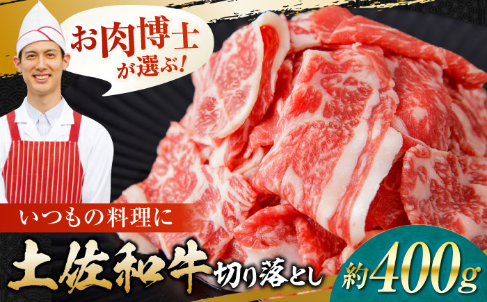 高知県産 土佐和牛 切り落とし 炒め物 すき焼き用 約400g 国産 牛肉 切落し すきやき 【(有)山重食肉】 [ATAP093]