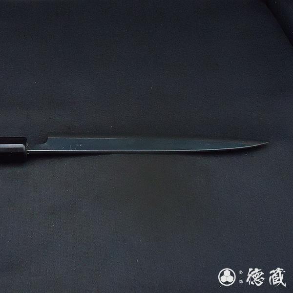 土佐黒打ち刃物 牛刀 210mm 黒打積層 両刃 青紙2号 紫檀八角 ダマスカス 徳蔵オリジナル 【グレイジア株式会社】 [ATAC109]