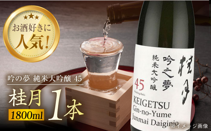 桂月 吟の夢 純米大吟醸 45 1800ml 1本 日本酒 地酒 【近藤酒店】 [ATAB080]