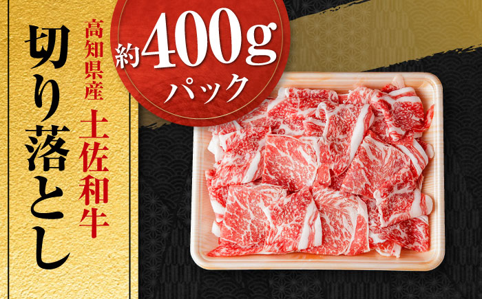 高知県産 土佐和牛 切り落とし 炒め物 すき焼き用 約400g 国産 牛肉 切落し すきやき 【(有)山重食肉】 [ATAP093]