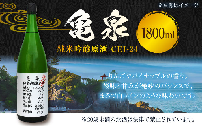 亀泉 純米吟醸原酒CEl-24 1800ml 1本 日本酒 地酒 【近藤酒店】 [ATAB151]