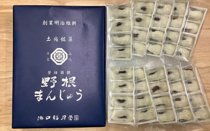 創業明治維新 浜口福月堂の野根まんじゅう 40個入 (4個×10パック) 【創業明治維新浜口福月堂】 [ATCT004]