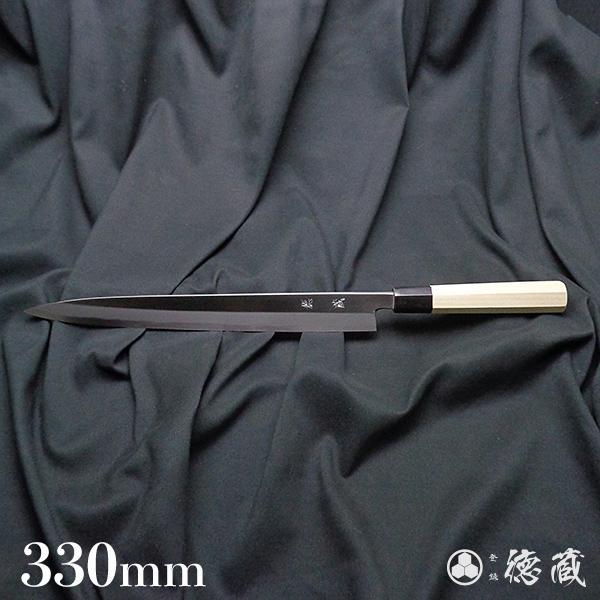 土佐打ち刃物 左片刃 柳刃包丁 330mm | 白紙2号 朴八角柄 徳蔵オリジナル【32035】 【グレイジア株式会社】 [ATAC129]