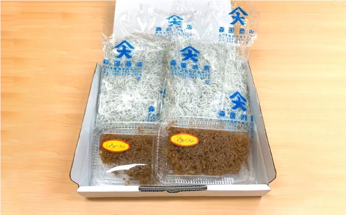 しらす干し（約1kg）と佃煮（約110g）セット/森国商店 浜で瞬時に釜出し 高知のしらす【グレイジア株式会社】 [ATAC486]