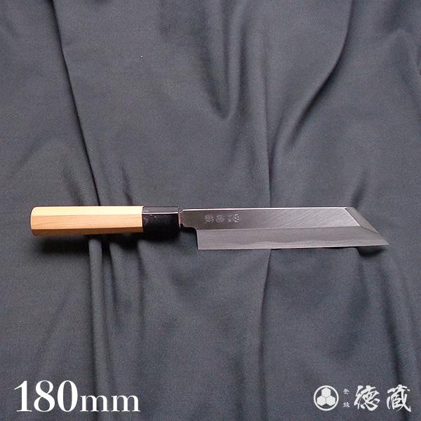 土佐打ち刃物 ムキモノ包丁 180mm/片刃/上白鋼/イチイ八角柄/徳蔵オリジナル【27017】 【グレイジア株式会社】 [ATAC097]