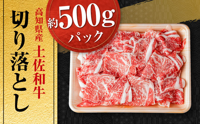 高知県産 土佐和牛 切り落とし 炒め物 すき焼き用 約500g 国産 牛肉 切落し すきやき 【(有)山重食肉】 [ATAP094]