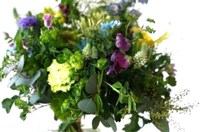 【12回定期便】生花ナチュラル花束 ブーケ初回花瓶付 【株式会社tomoni】 [ATCG018]