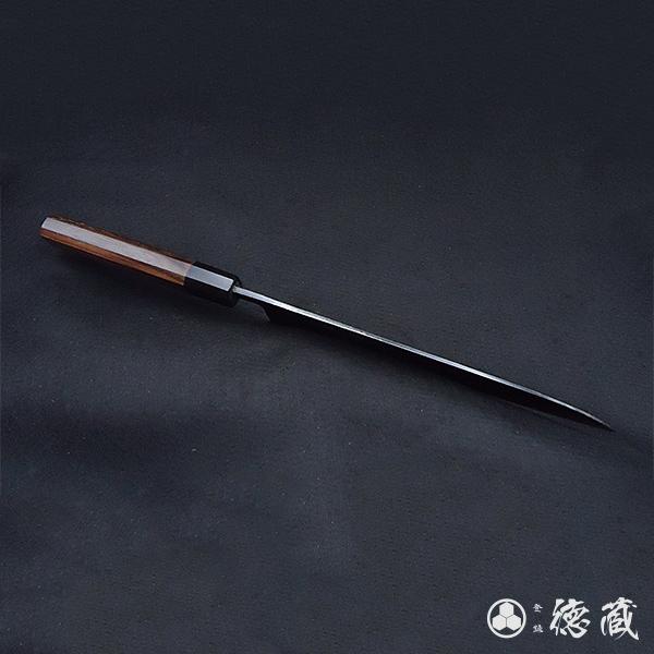 土佐黒打ち刃物 牛刀 210mm | 両刃 青紙スーパー 紫檀八角 徳蔵オリジナル【37014】 【グレイジア株式会社】 [ATAC113]