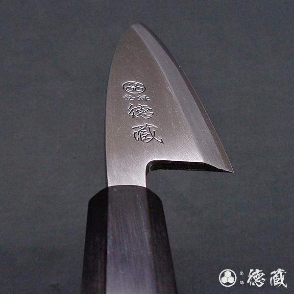 土佐打ち刃物 出刃包丁 120mm 片刃 上白鋼 イチイ八角柄 徳蔵オリジナル 【27018】【グレイジア株式会社】[ATAC098]