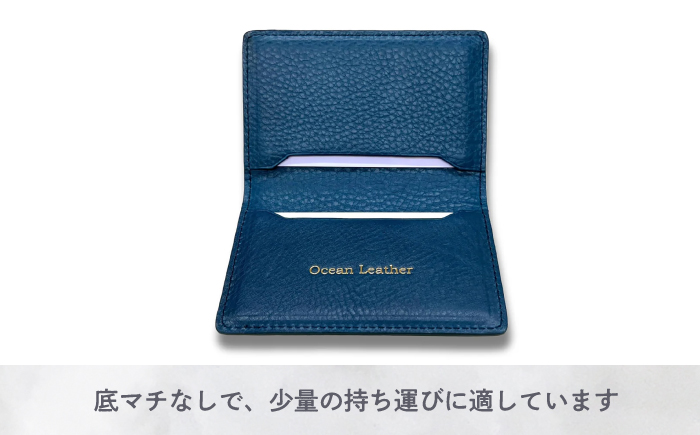 【Ocean Blue】Ocean Leather 名刺入れ〈マダイ〉Mサイズ【興洋フリーズ株式会社】 [ATBX083-02]