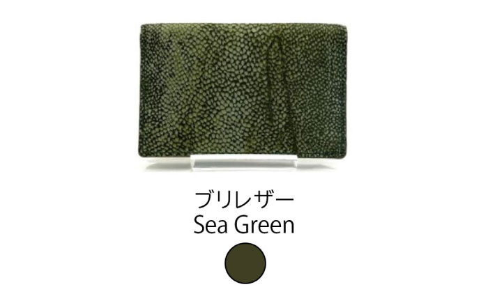 【Sea Green】Ocean Leather 名刺入れ【ブリ】M【興洋フリーズ株式会社】 [ATBX084-04]