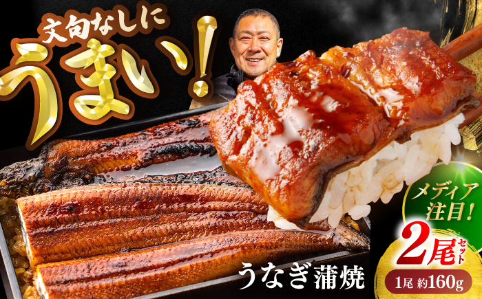 高知県産 うなぎ 長蒲焼2尾 約160g×2 (2〜4人前)/ 鰻 ウナギ 土用丑の日 高知産 うなぎ 【土佐黒潮水産】 [ATCQ009]