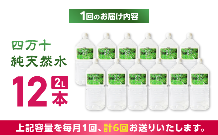 【6回定期便】四万十川源流域より採水された 四万十純天然水 【株式会社 四国健商】 [ATAF105]