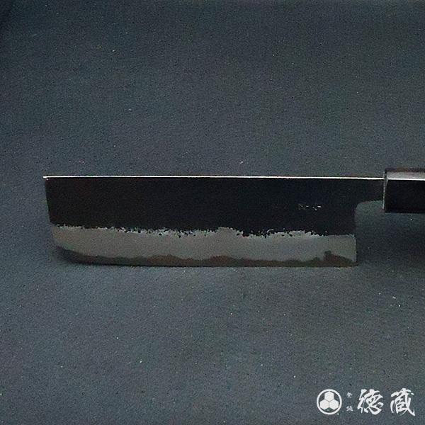 土佐黒打ち刃物 菜切包丁 165mm 両刃 青紙スーパー 紫檀八角 徳蔵オリジナル 【グレイジア株式会社】 [ATAC112]