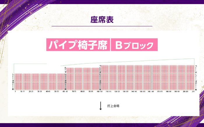 第75回 高知市納涼花火大会 観覧チケット（パイプ椅子席・Bブロック）/高知市観光 旅行 イベント 花火 夏レジャー 【公益社団法人高知市観光協会】 [ATEC003]