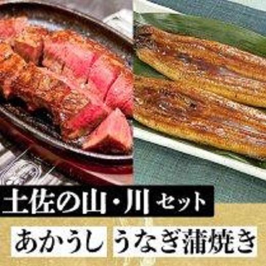 「土佐の山・川」　高知県産うなぎ蒲焼と土佐あかうしももセット