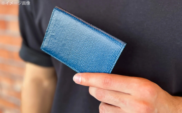 【Ocean Blue】Ocean Leather 名刺入れ〈ブリ〉Mサイズ【興洋フリーズ株式会社】 [ATBX084-02]