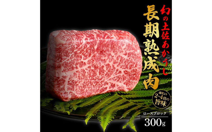 エイジング工法 熟成肉 土佐あかうし 特選ロース ブロック 約300g 冷凍 【株式会社LATERAL】 [ATAY015]