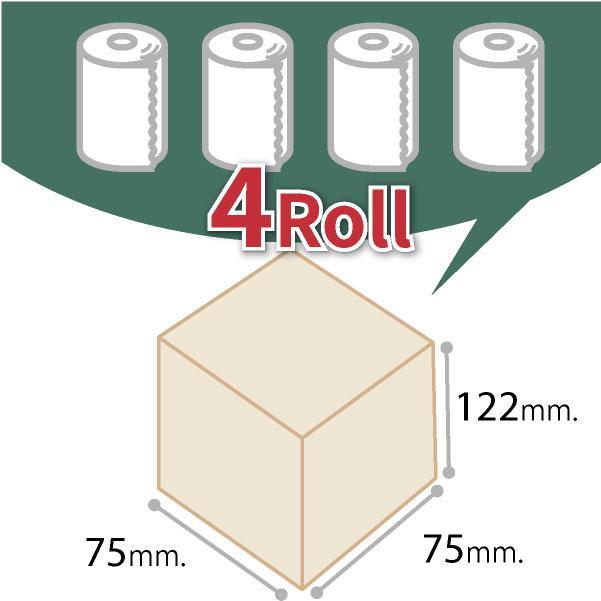 10年保証　備蓄用トイレットペーパー LogLog4個セット　MST-204 | 丸英製紙
