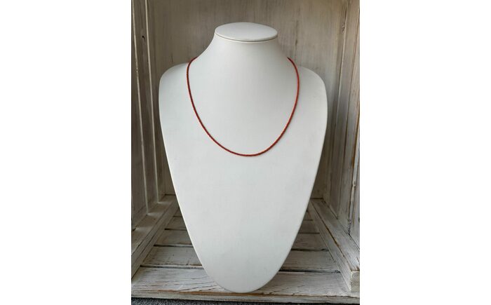 【母の日・敬老の日に】南国土佐よりお届け 贈って喜ばれる貴重な芥子粒珊瑚の3WAYアクセサリー 全長約57cm / レディース アクセサリー ジュエリー【有限会社米沢サンゴ店】 [ATCX065]