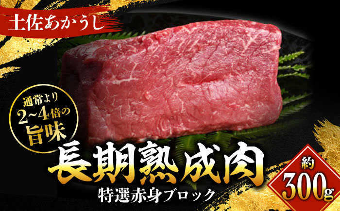 エイジング工法 熟成肉 土佐あかうし 特選赤身 ブロック 約300g 冷凍 【株式会社LATERAL】 [ATAY010]