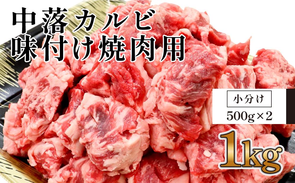 中落カルビ　味付け焼肉用　約500g×2｜山重食肉